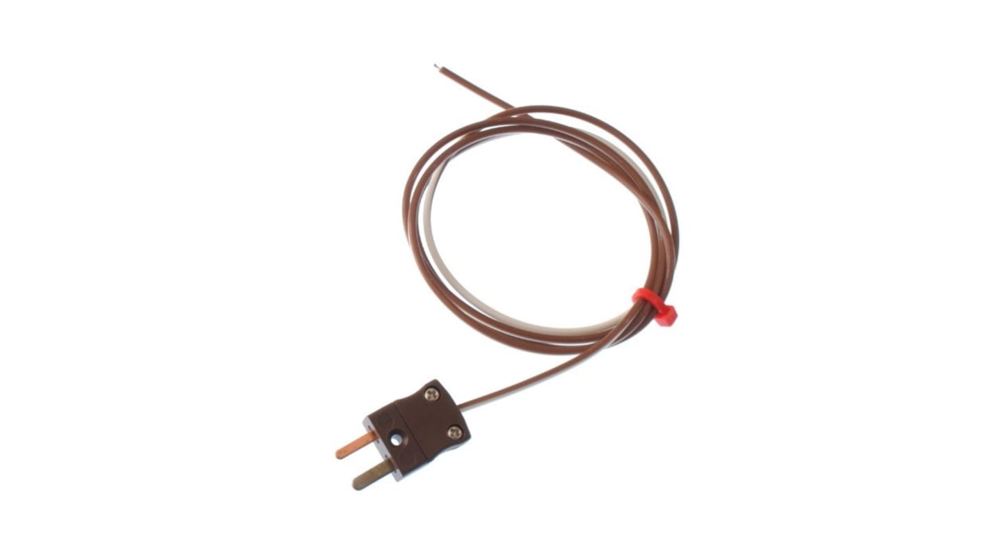 RS PRO Type T Exposed Junction Thermocouple 3m Length, 1/0.376mm Diameter, -75°C → +250°C