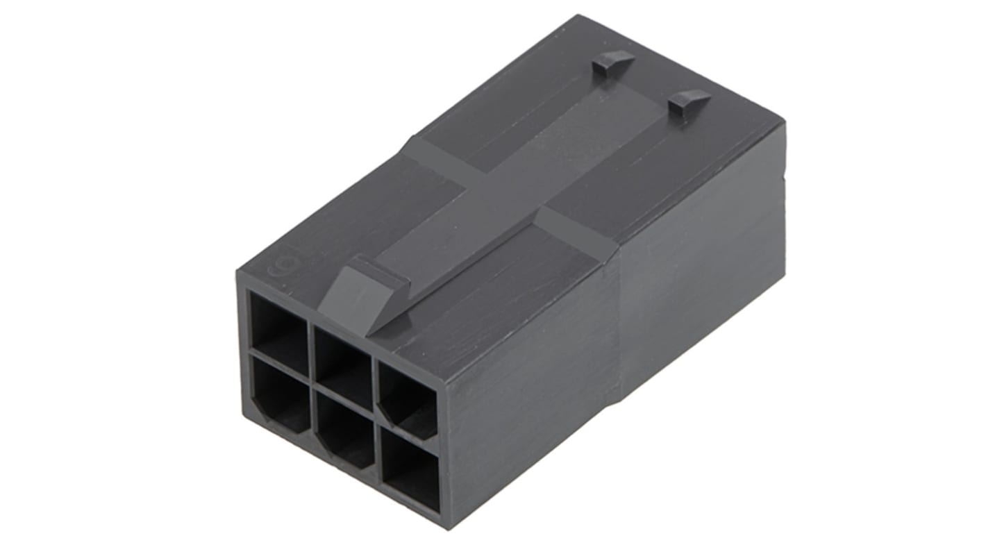 Conector con contactos de crimpado Molex 172762-1014 14 contactos, 30.6 x 12.3mm, Negro