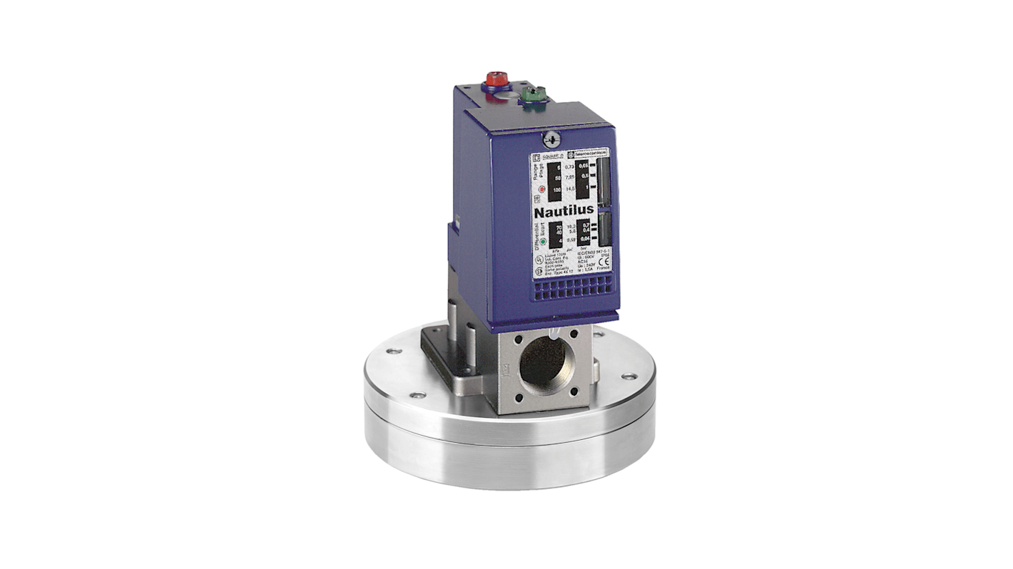 Telemecanique Sensors Pressure Switch, 0.3bar Min, 2.5bar Max, 1 C/O Output, Differential Reading