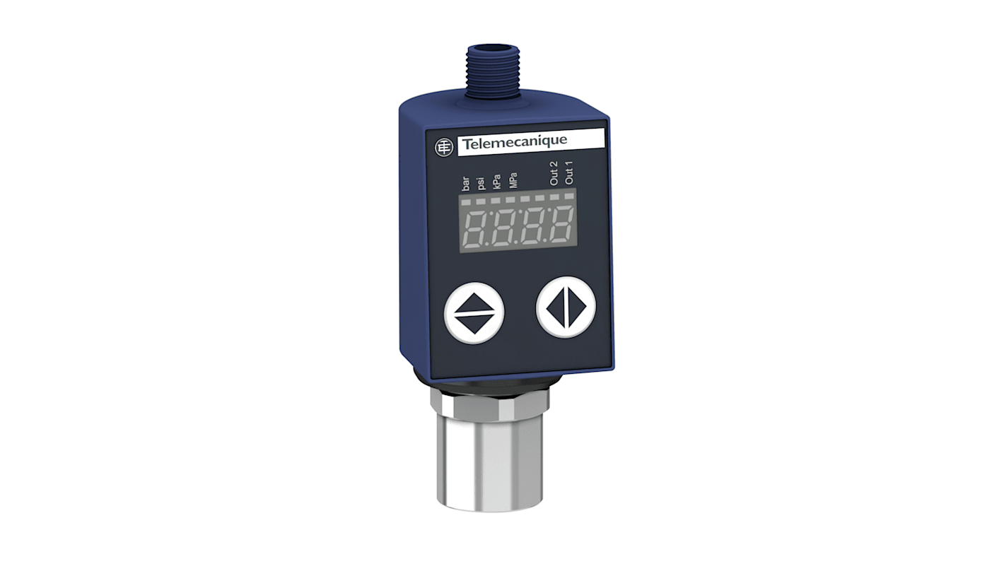 Capteur de pression Telemecanique Sensors, Différentiel 10bar max, pour Air, eau douce, huile hydraulique, fluide