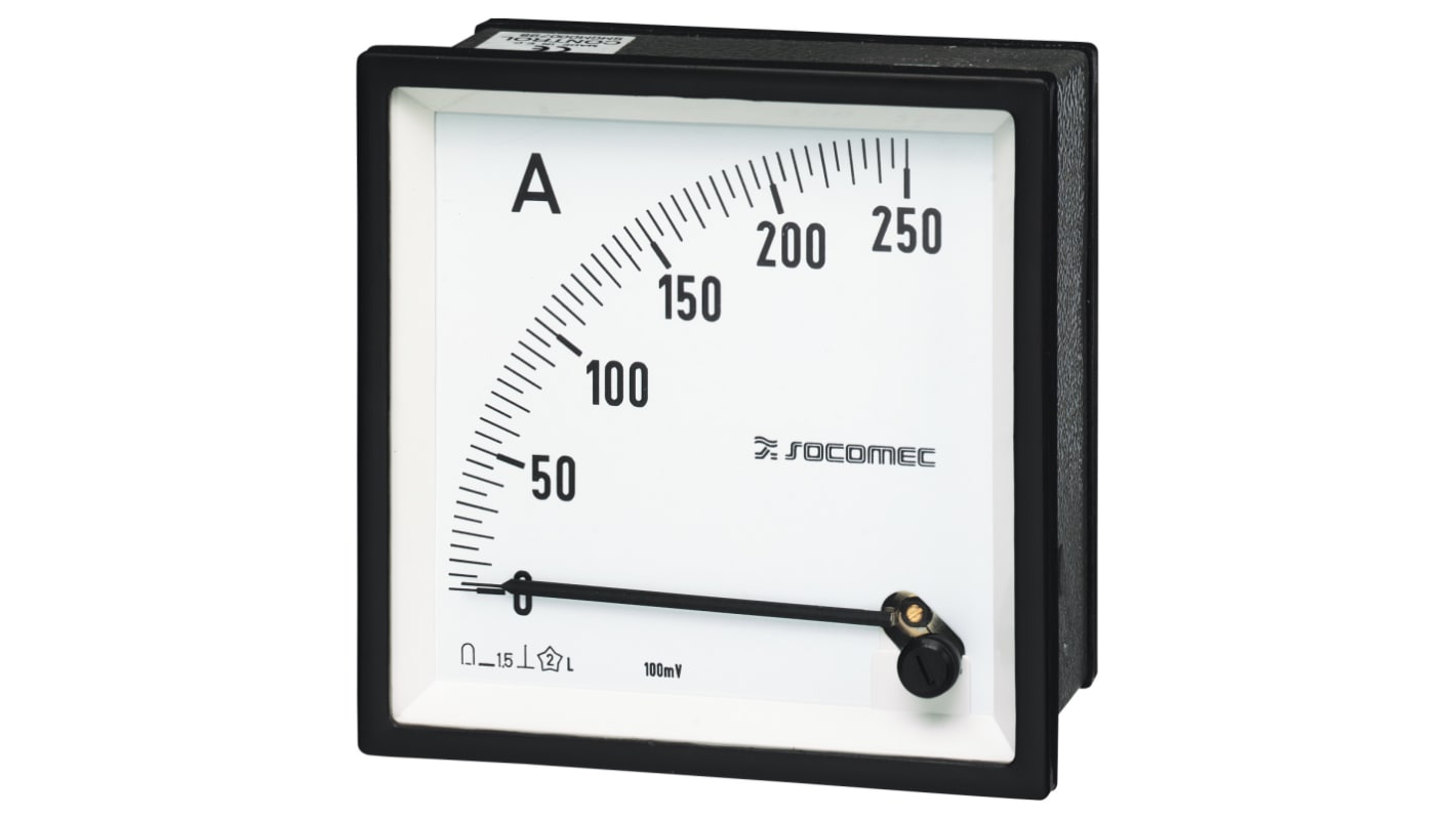 Socomec 192E Amperemeter 40A DC, 48mm x 48mm