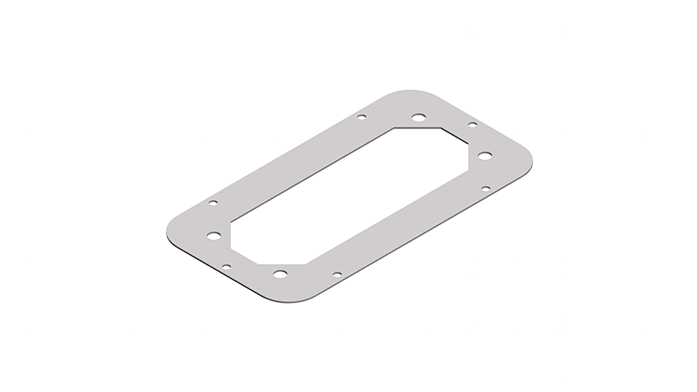 Schneider Electric PanelSeT Accessoires Series RAL 7035 Gland Plate, 545mm H, 545mm W, 130mm L for Use with Spacial S3D