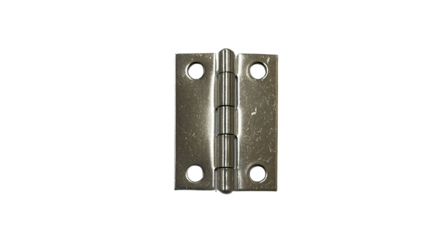 Charnière universelle en inox, 50mm x 38mm x 1.2mm