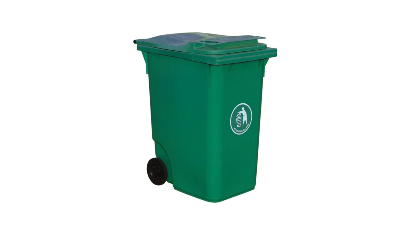 Contenedor RS PRO Verde Plegable de 360L de Polietileno