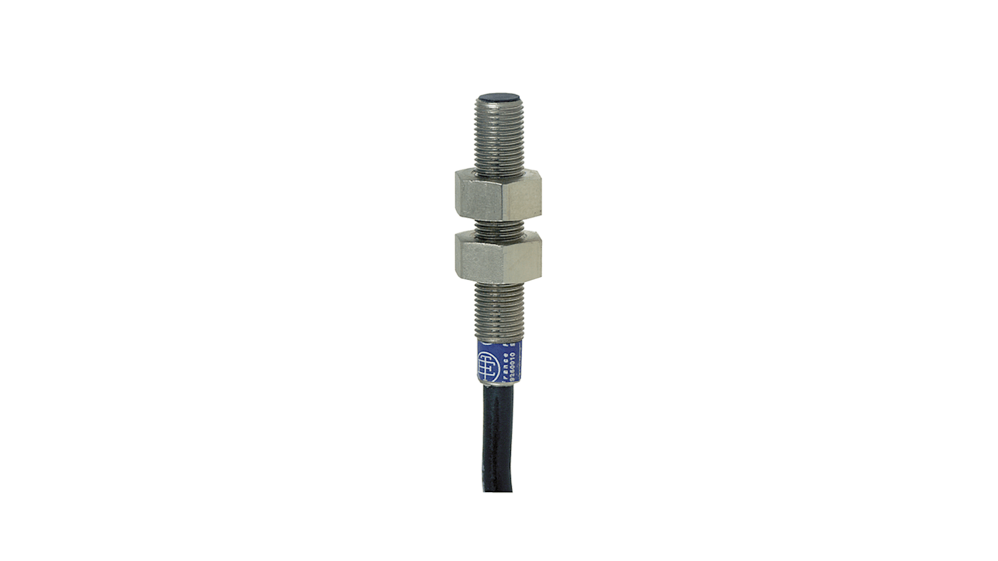 Telemecanique Sensors Inductive Barrel-Style Proximity Sensor, M5 x 0.5, 1 mm Detection, PNP Output, 5 → 24 V,