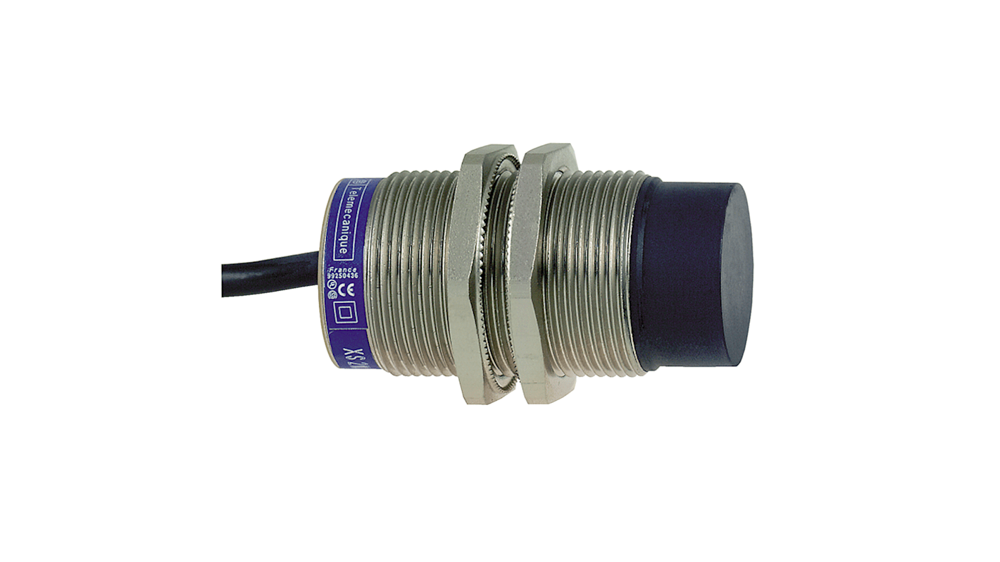 Rs-Online Sensore di prossimità Cilindro filettato Telemecanique Sensors M30 rilevamento 15 mm 24 → 240 V ac/dc