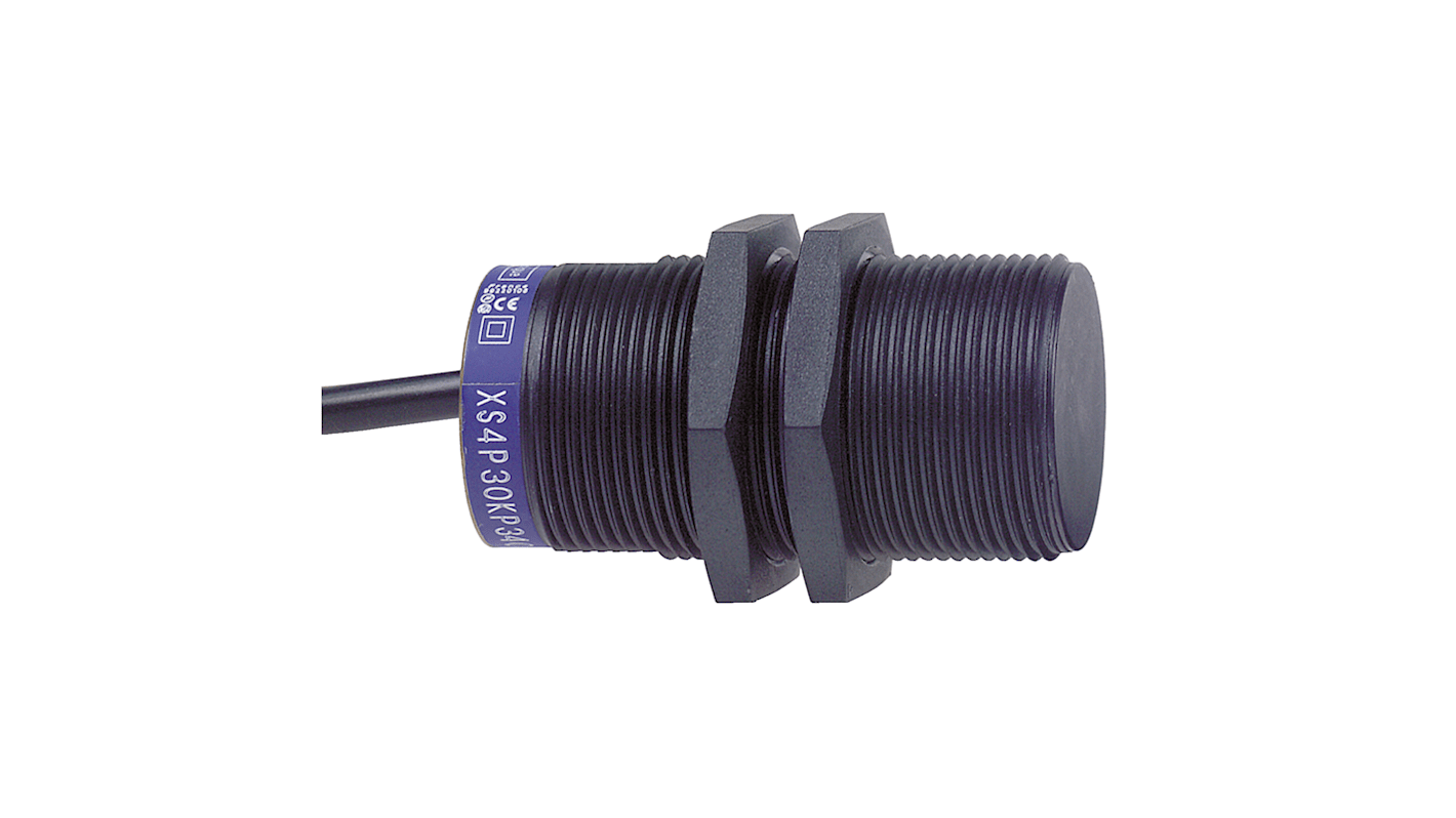 Rs-Online Sensore di prossimità Cilindro filettato Telemecanique Sensors M30 rilevamento 15 mm 24 → 240 V ac/dc