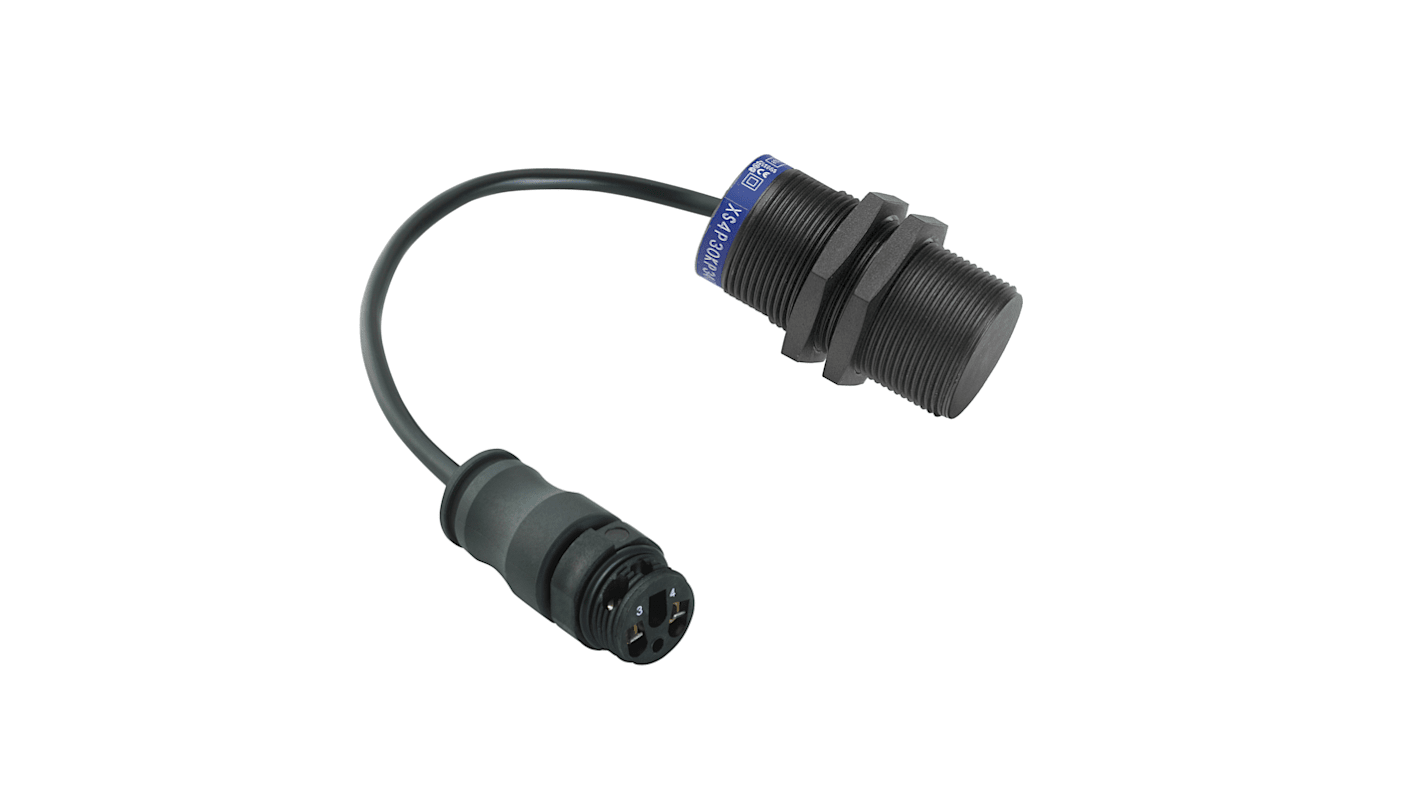 Rs-Online Sensore di prossimità Cilindro filettato Telemecanique Sensors M30 rilevamento 15 mm 12 → 48 V DC
