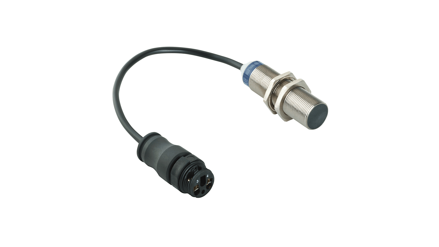 Rs-Online Sensore di prossimità Cilindro filettato Telemecanique Sensors M18 rilevamento 8 mm 24 → 240 V ac/dc