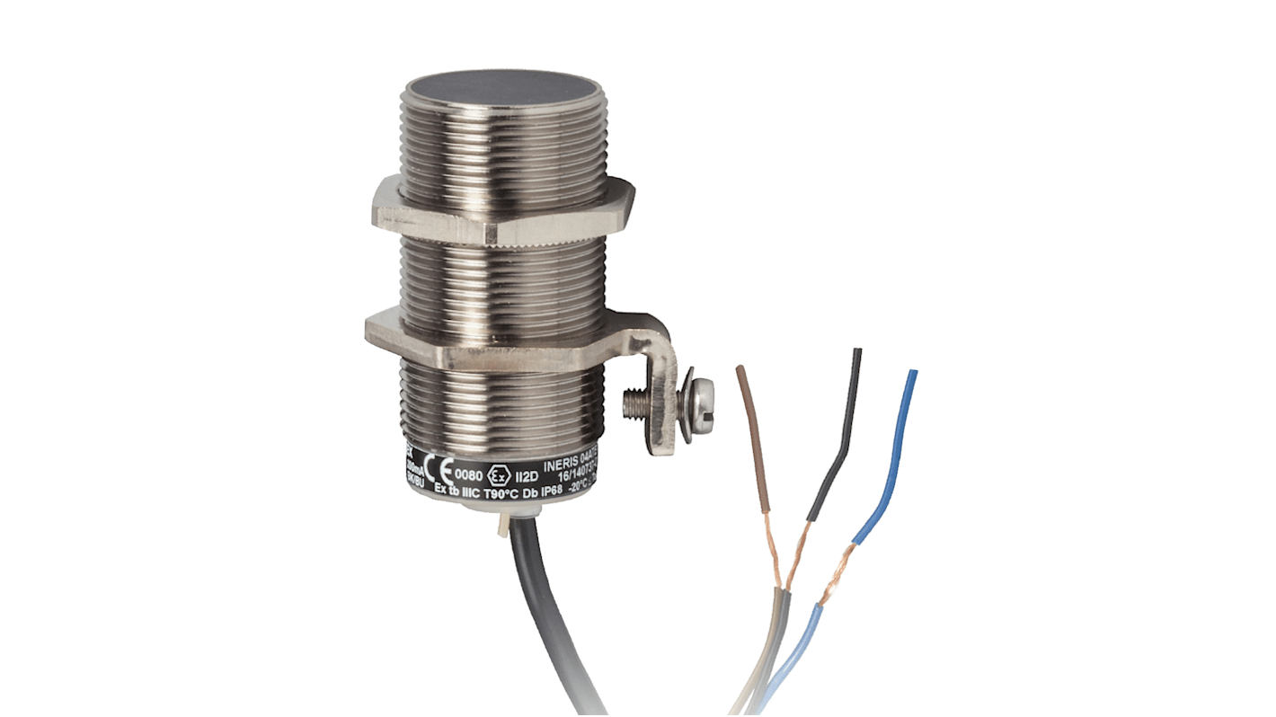 Rs-Online Sensore di prossimità Cilindro filettato Telemecanique Sensors M30 rilevamento 15 mm 12 → 48 V DC