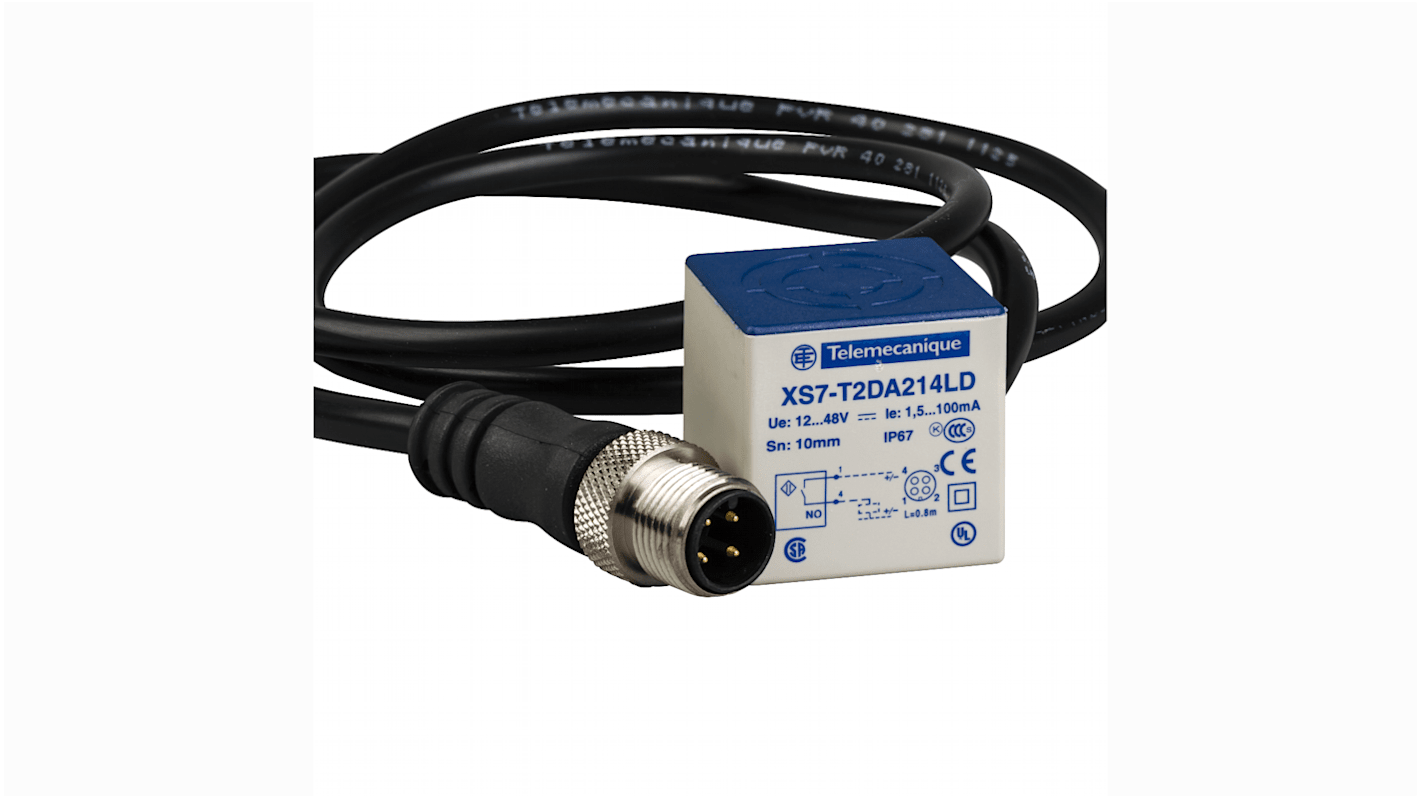 Rs-Online Sensore di prossimità a parallelepipedo Telemecanique Sensors rilevamento 10 mm 12 → 48 V DC