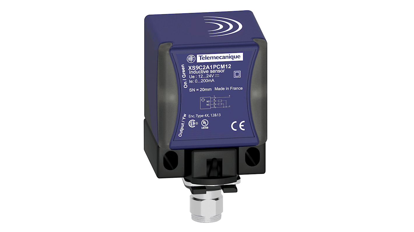Rs-Online Sensore di prossimità a parallelepipedo Telemecanique Sensors rilevamento 20 mm 12 → 24 V CC