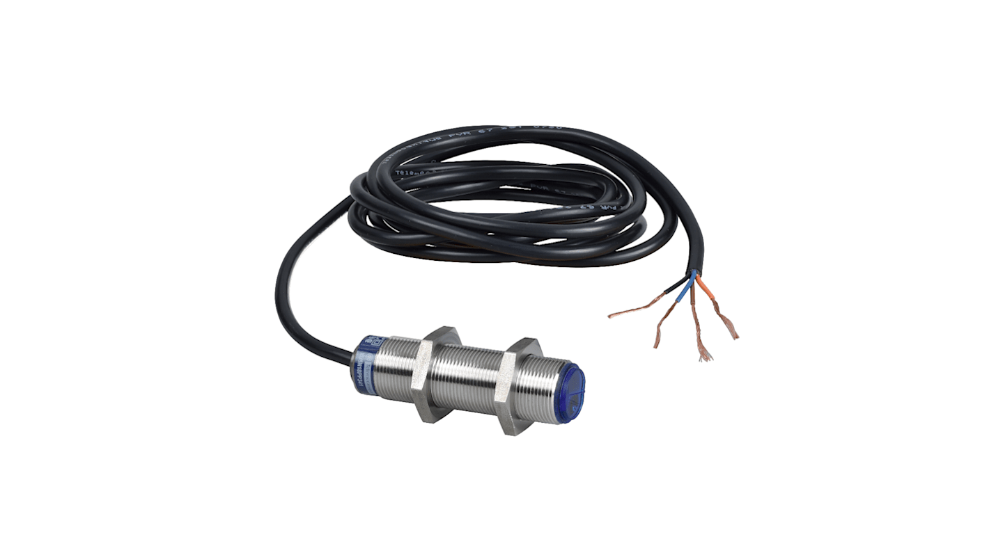 Rs-Online Sensore fotoelettrico Miniaturizzato filettato Telemecanique Sensors a diffusione rilevamento 100 mm uscita PNP