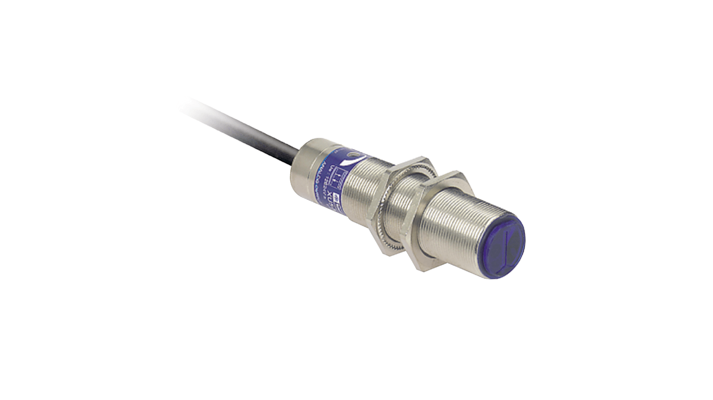 Rs-Online Sensore fotoelettrico Miniaturizzato filettato Telemecanique Sensors Diffuso con soppressione sfondo rilevamento 2 m