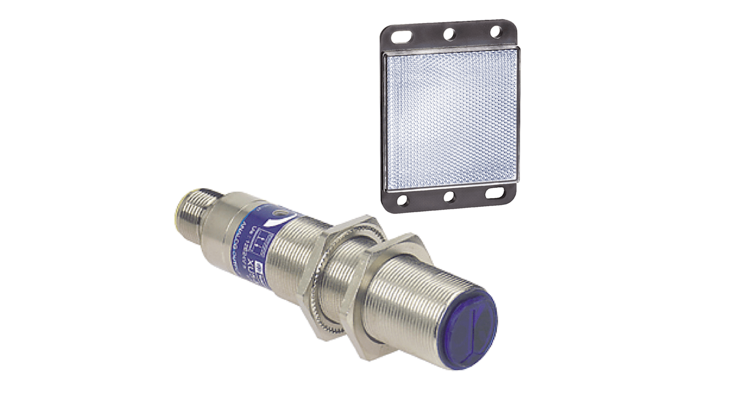 Rs-Online Sensore fotoelettrico Miniaturizzato filettato Telemecanique Sensors Retroriflessione polarizzata rilevamento 2 m