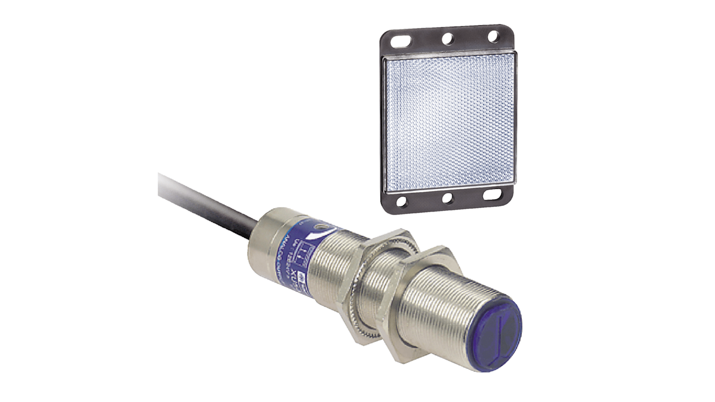 Rs-Online Sensore fotoelettrico Miniaturizzato filettato Telemecanique Sensors Retroriflessione polarizzata rilevamento 2 m