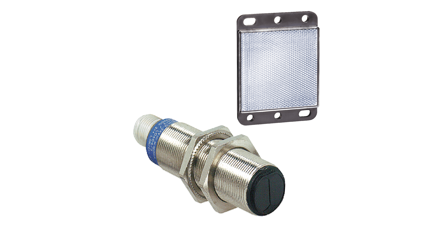 Rs-Online Sensore fotoelettrico Cilindrico Telemecanique Sensors Retroriflessione polarizzata rilevamento 2 m uscita PNP