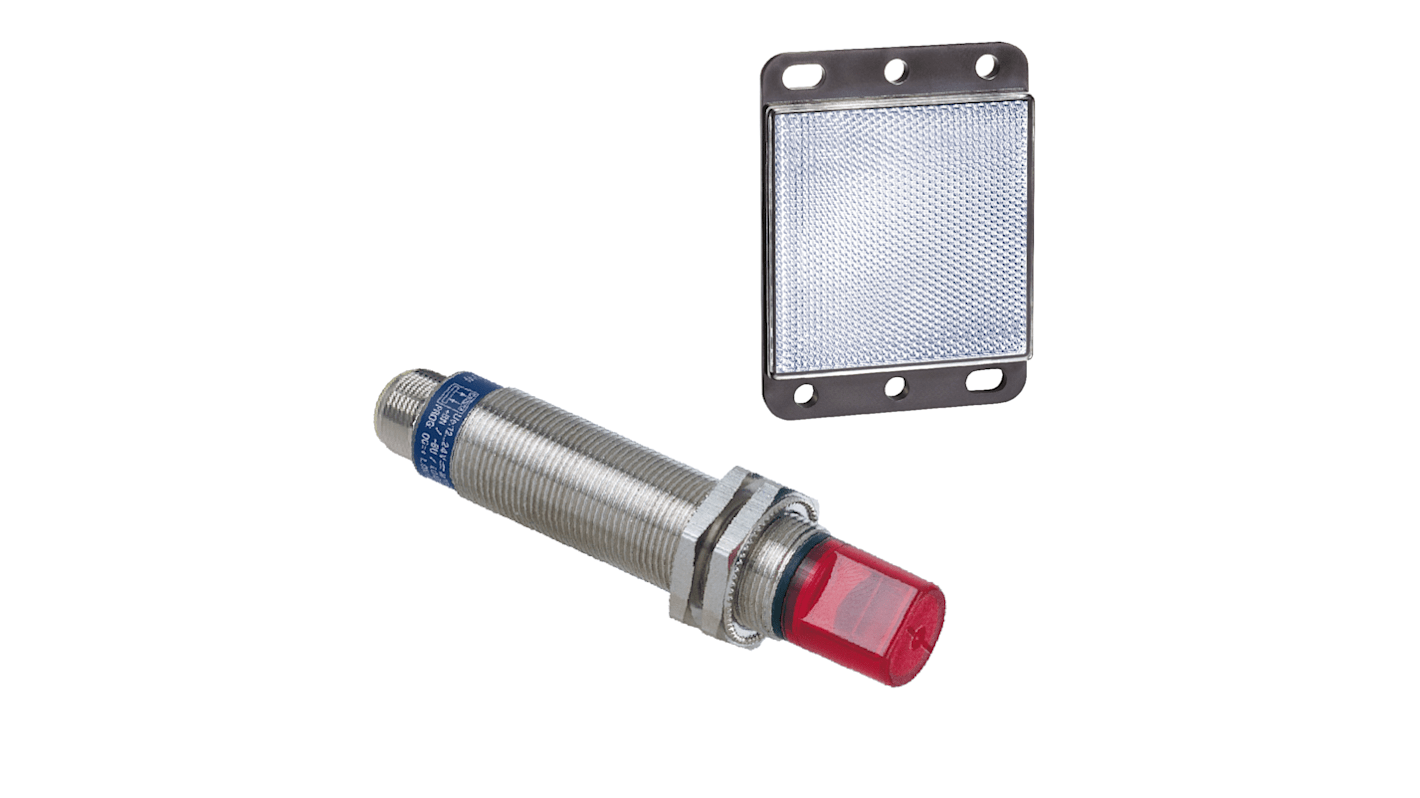 Rs-Online Sensore fotoelettrico Cilindrico Telemecanique Sensors Retroriflessione polarizzata rilevamento 2 m uscita PNP