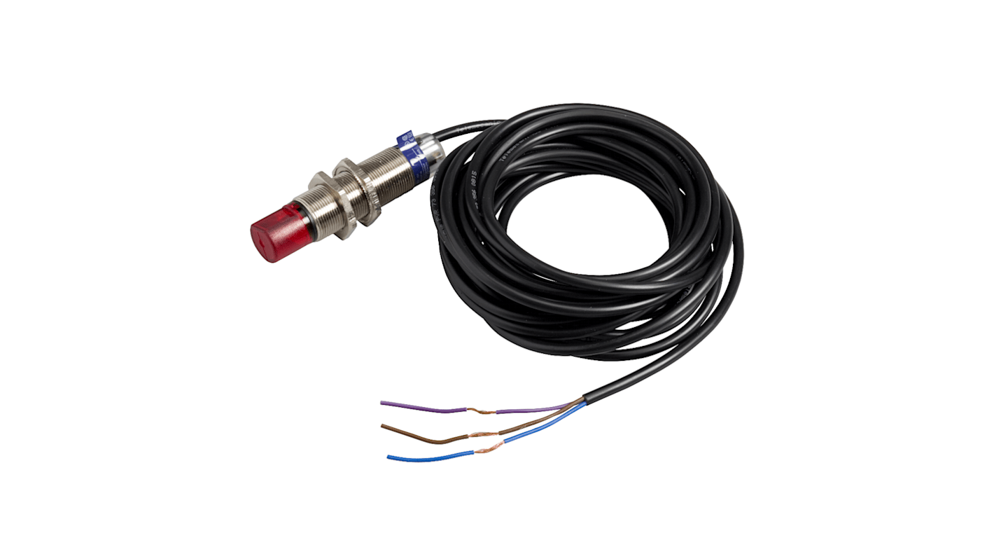 Rs-Online Sensore fotoelettrico Miniaturizzato filettato Telemecanique Sensors Retroriflessione polarizzata rilevamento 2 m