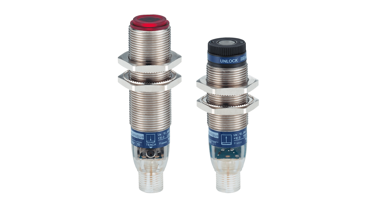 Rs-Online Sensore fotoelettrico Miniaturizzato filettato Telemecanique Sensors a fascio diretto rilevamento 100 m uscita PNP