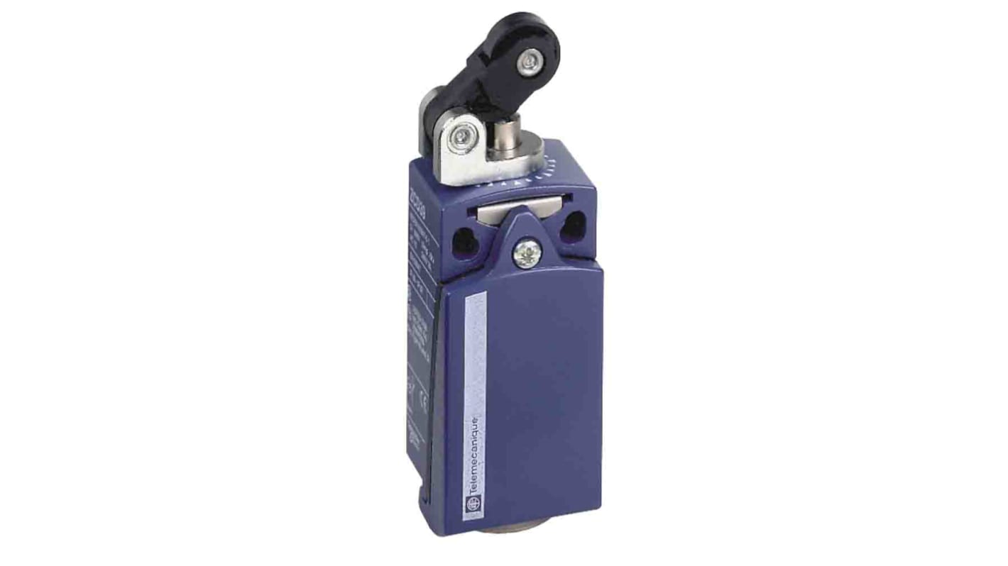 Telemecanique Sensors Roller Limit Switch, 1NC/1NO, IP66, IP67, DP, Metal Housing, 500V ac Max, 10A Max