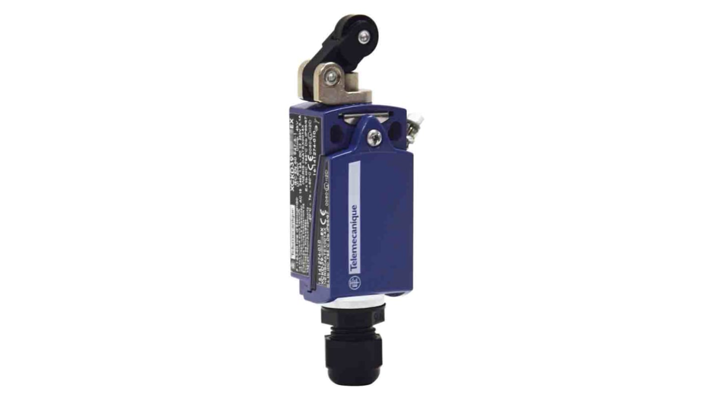Telemecanique Sensors Roller Lever Limit Switch, 2NC/1NO, IP66, IP67, 3P, Metal Housing, 400V ac Max, 6A Max