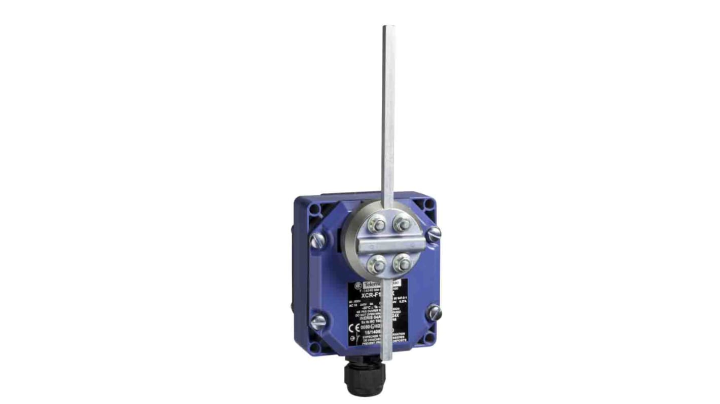 Telemecanique Sensors Roller Lever Limit Switch, 1NC/1NO + 1NC/1NO, IP65, 4P, Metal Housing, 500V ac Max, 3A Max