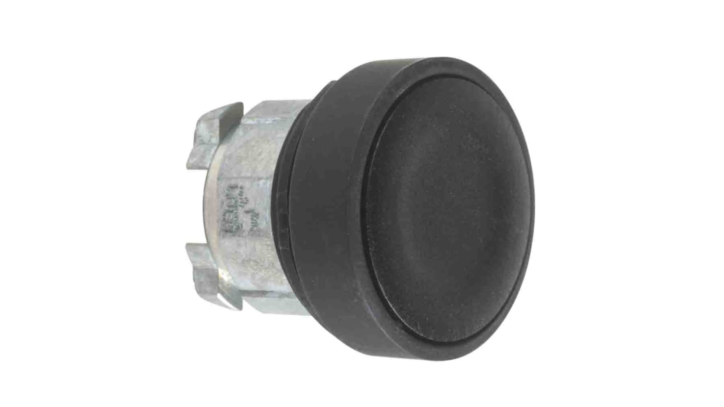 Schneider Electric Harmony XB4 Series Black Momentary Push Button Head, 22mm Cutout