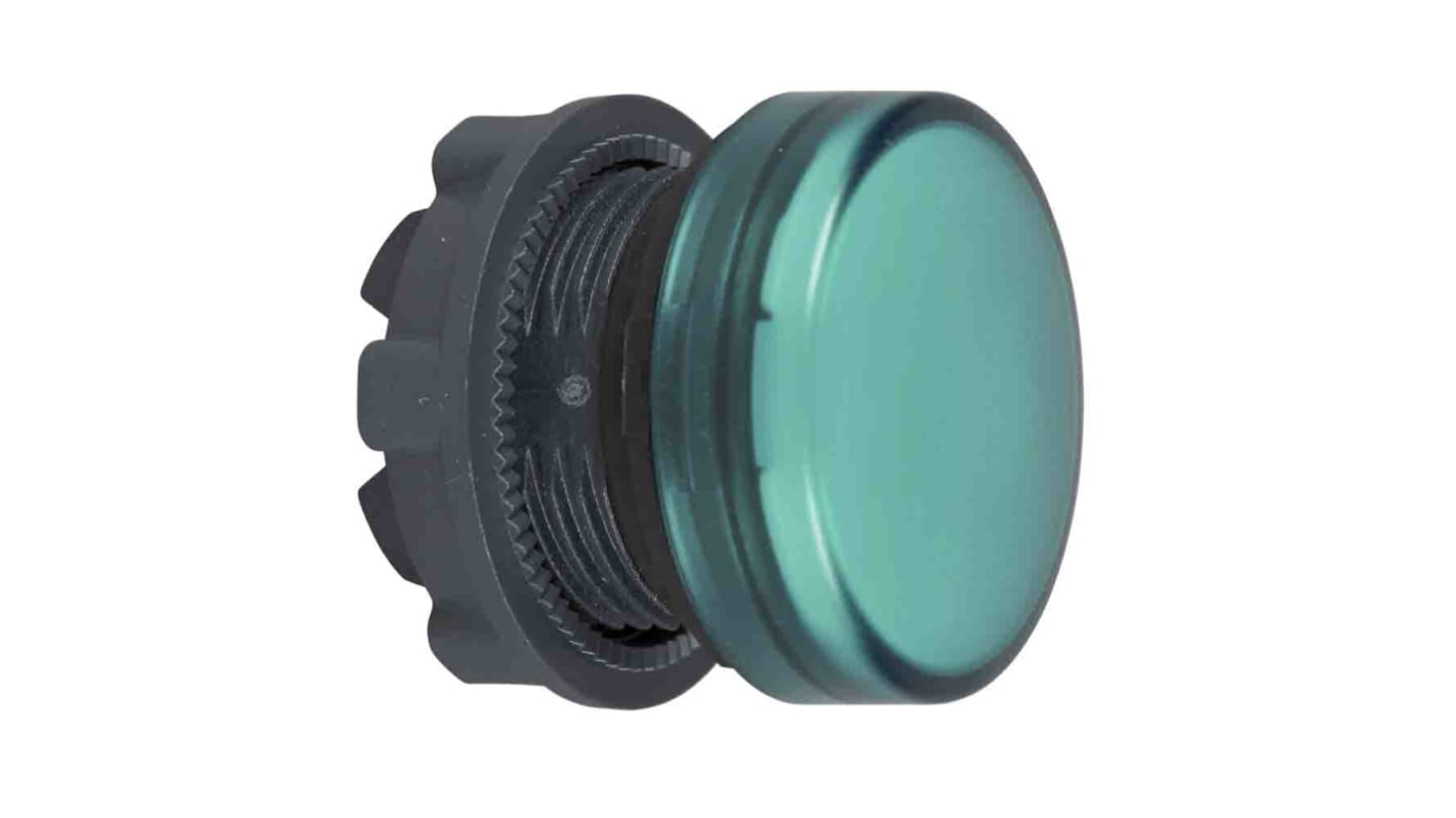 Schneider Electric Green Pilot Light Head, 22mm Cutout Harmony XB5 Series