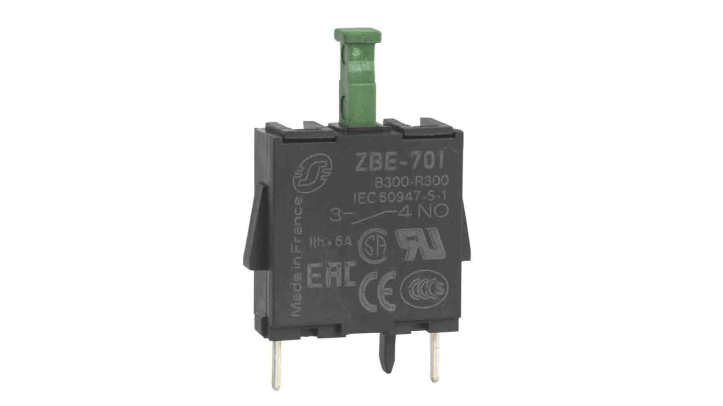 Schneider Electric Harmony XB4 Series Contact Block, 250V, 1 NO