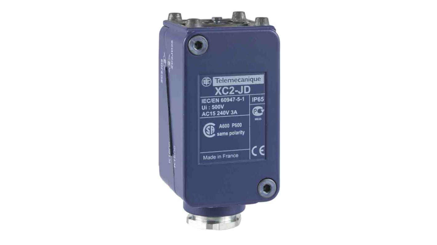 Telemecanique Sensors Limit Switch, 1CO, IP65, SP, Metal Housing, 240V ac Max, 10A Max