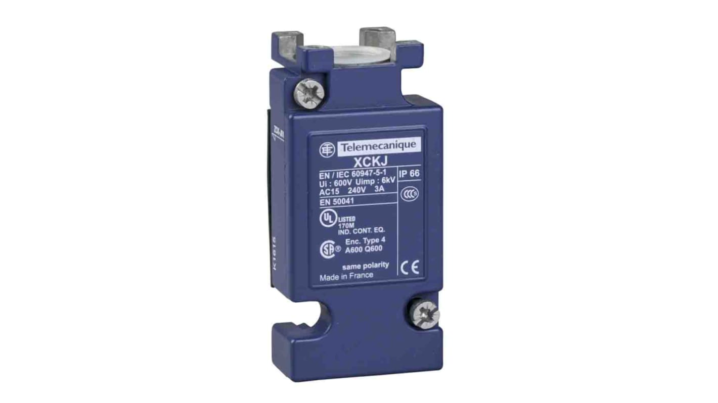 Telemecanique Sensors Limit Switch, 1CO, IP66, SP, Metal Housing, 50V ac Max, 10A Max