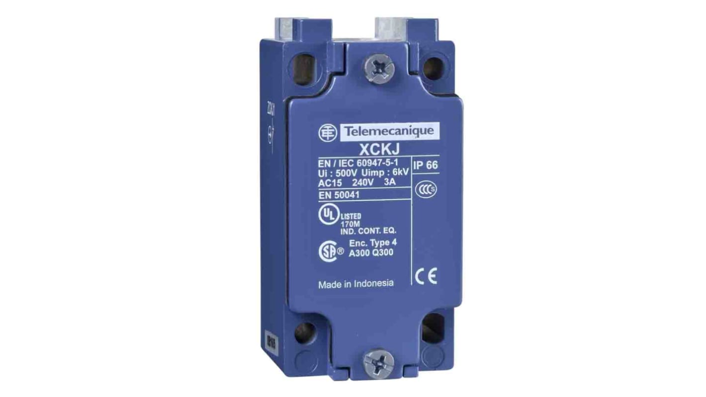 Telemecanique Sensors Limit Switch, 2NC/1NO, IP66, Metal Housing, 400V ac Max, 6A Max