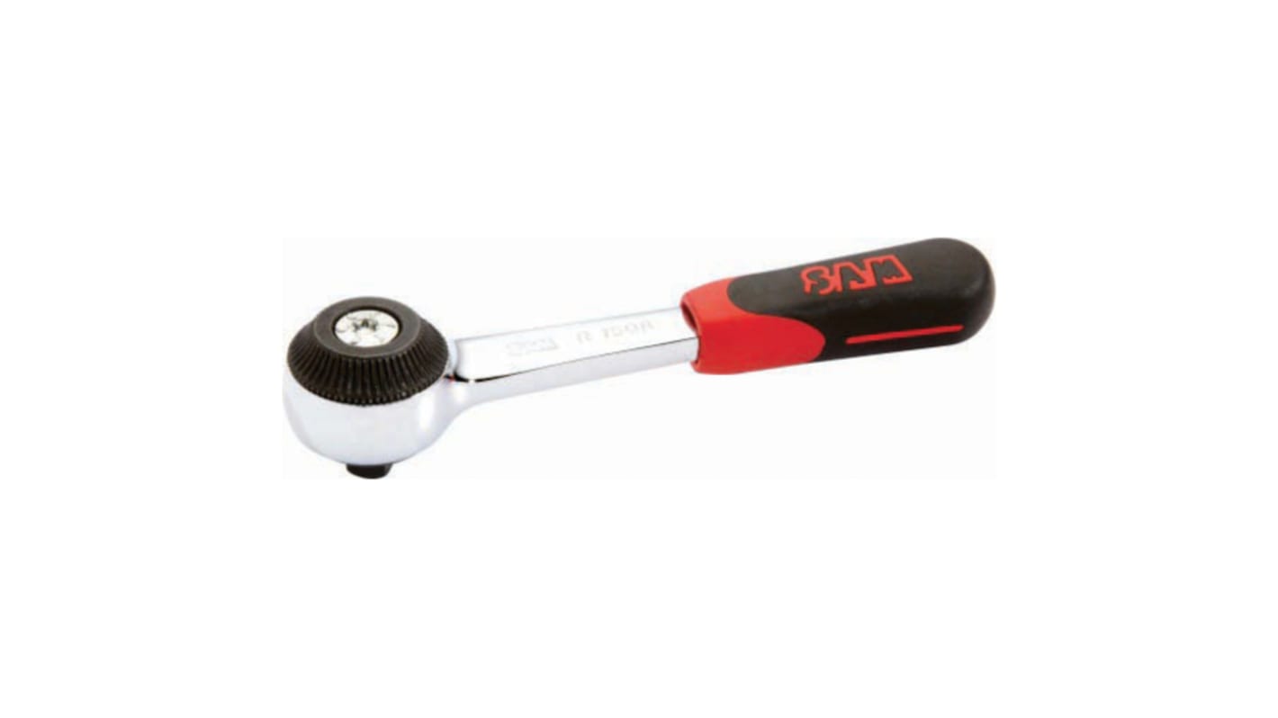 SAM R.150 1/4 in Square Ratchet with Bi-material Handle, 116 mm Overall
