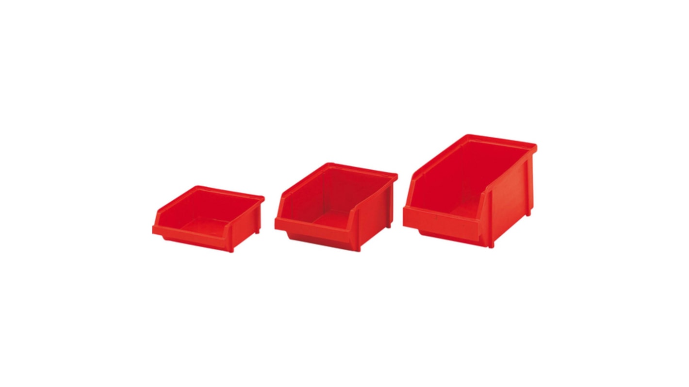 SAM Plastic Storage Bin x 75mm, Red