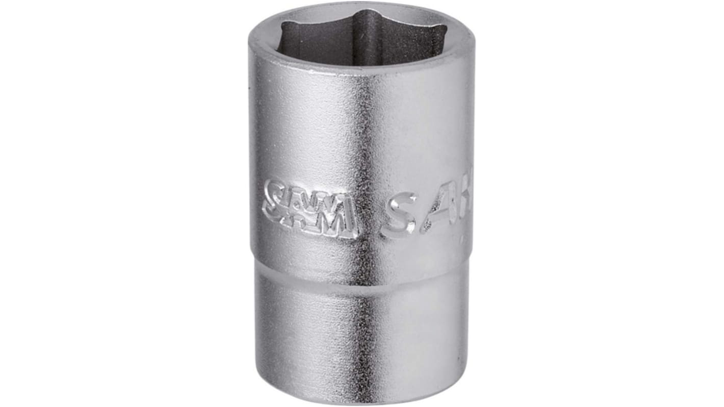 SAM 1/4 Zoll Standardbuchse Steckschlüsseleinsatz SW 10mm 12-Punkt x 25 mm