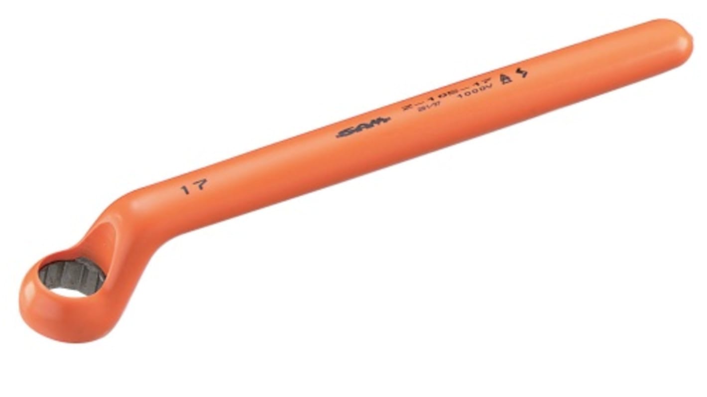 SAM Z-105 Series Offset Ring Spanner, 8mm, Metric, Height Safe, 146 mm Overall, VDE/1000V