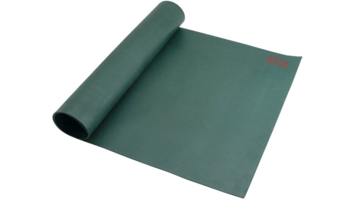 Elektrická bezpečnostní rohož Ne, Zelená Pryž, délka: 1m, šířka: 600mm x 3mm