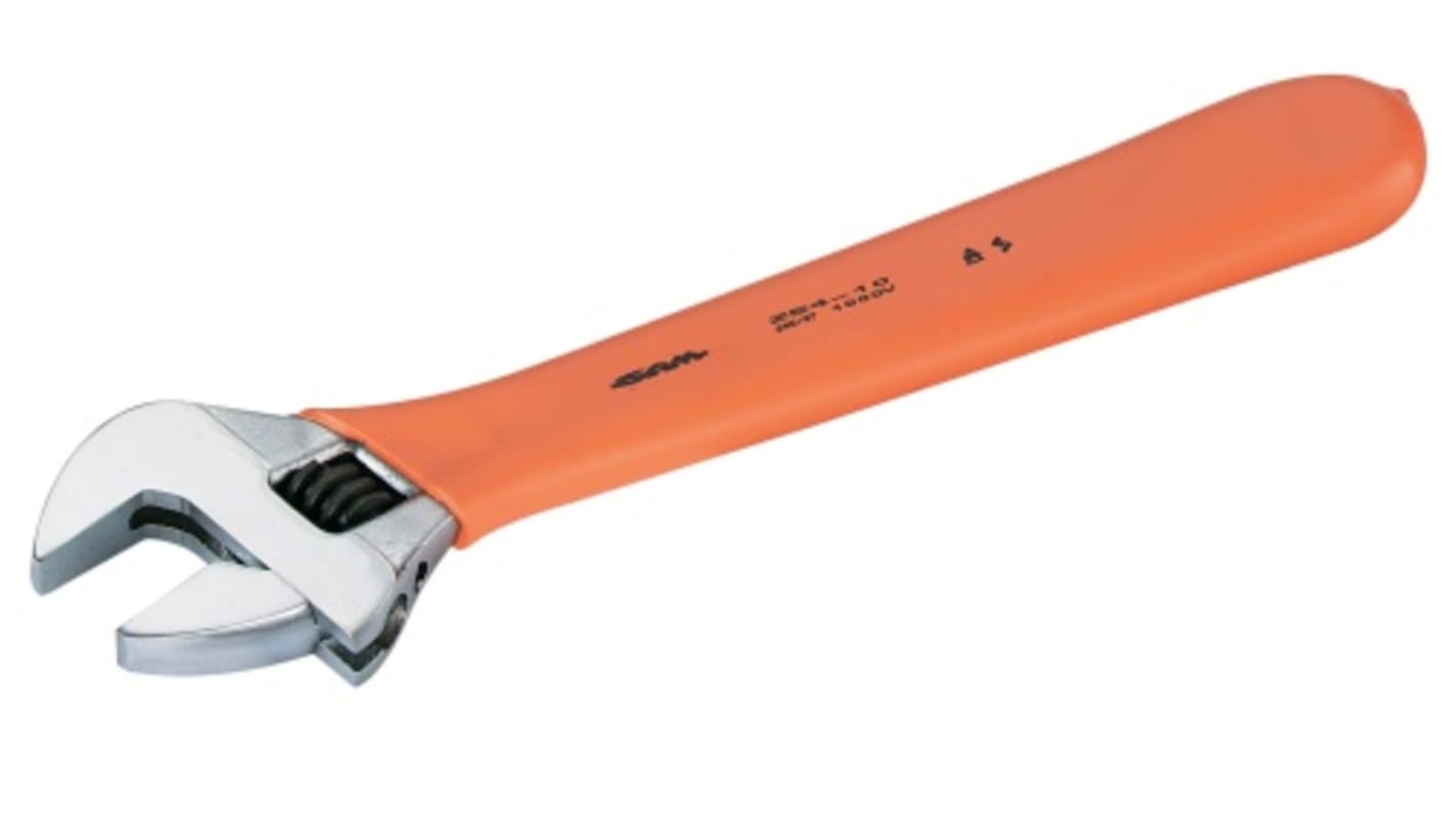 SAM Pipe Wrench, 260 mm Overall, 30mm Jaw Capacity, Insulated Handle, VDE/1000V