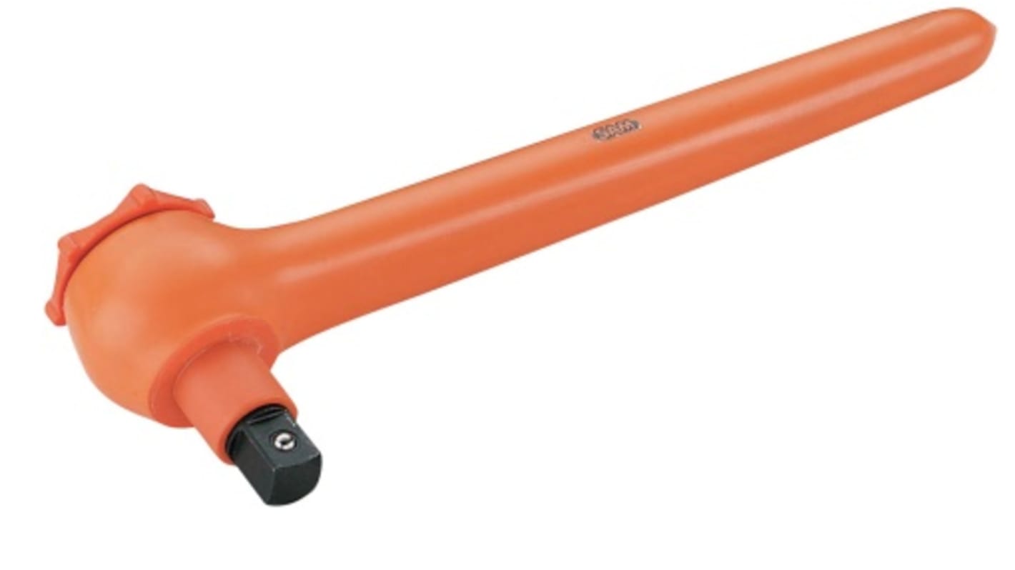 SAM 3/8 in Square Ratchet Socket Wrench, 240 mm Overall, VDE/1000V