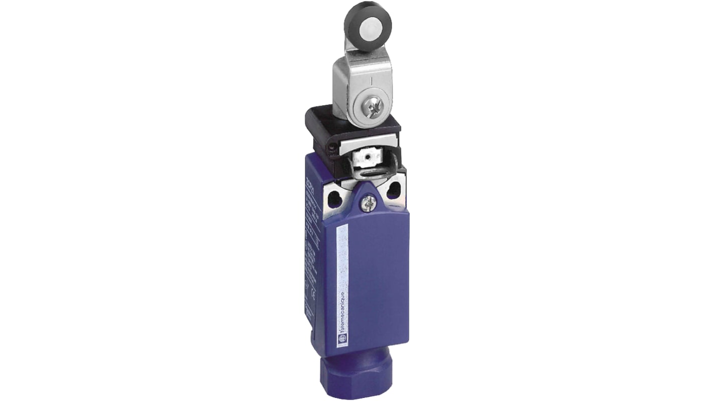 Telemecanique Sensors XCPR Series Roller Lever Limit Switch, 1NC/1NO, IP66, IP67, Plastic Housing, 10A Max