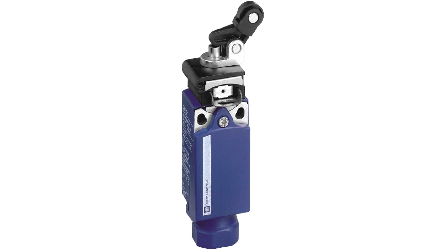Telemecanique Sensors Roller Limit Switch, 1NC/1NO, IP66, IP67, Plastic Housing, 10A Max