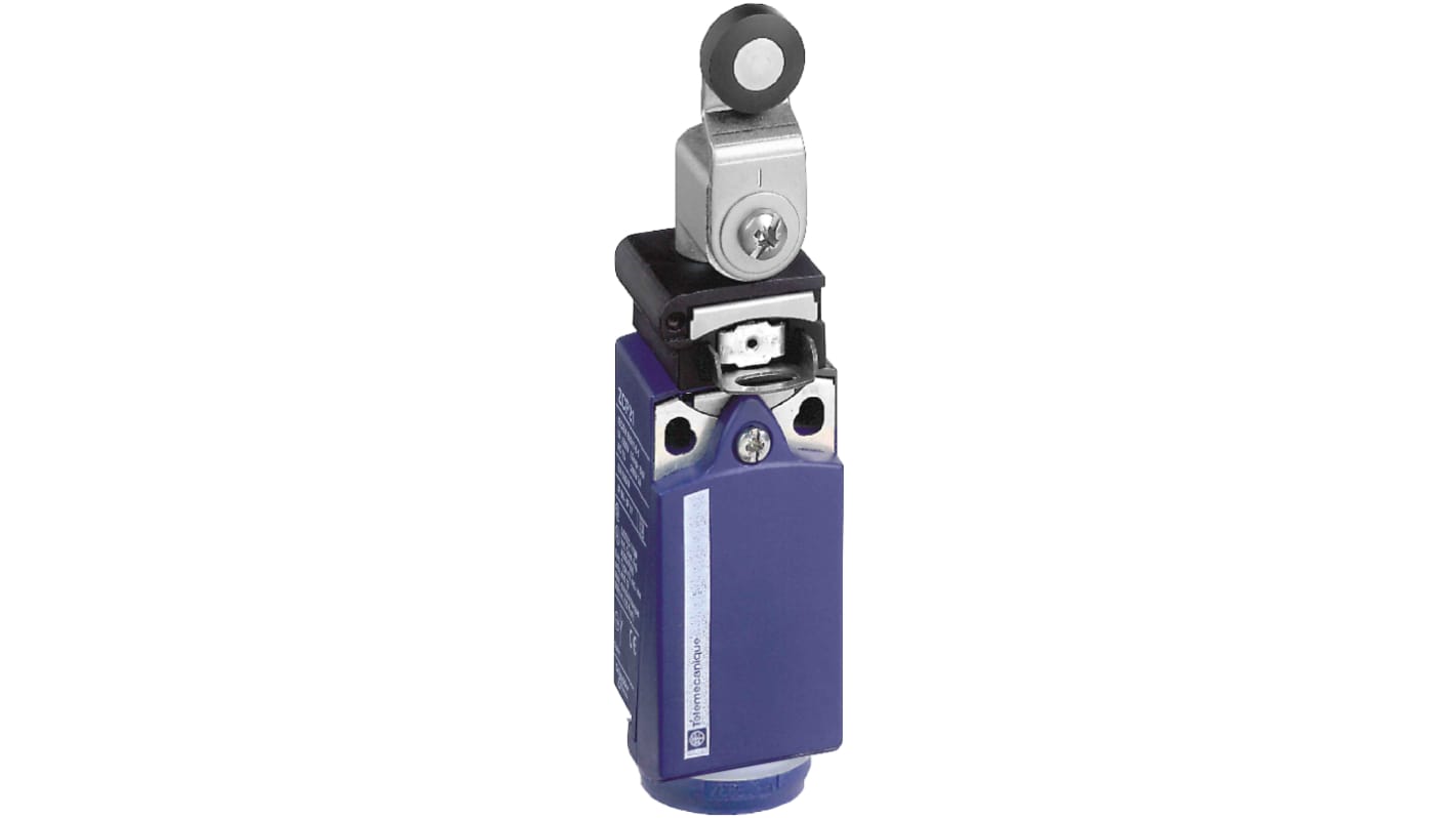 Telemecanique Sensors XCPR Series Roller Lever Limit Switch, 1NC/1NO, IP66, IP67, Plastic Housing, 10A Max
