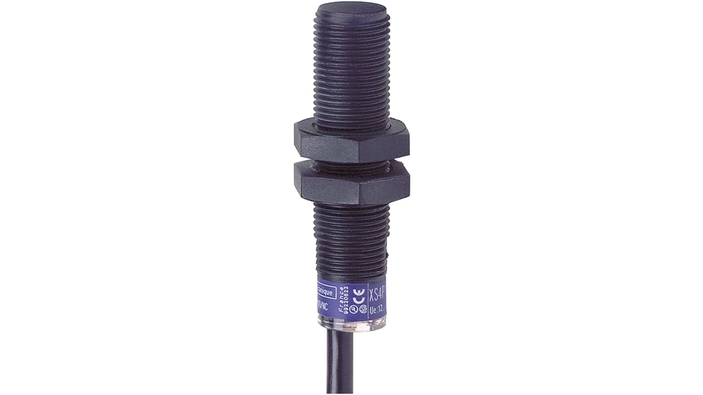 Rs-Online Sensore di prossimità Cilindro filettato Telemecanique Sensors M12 rilevamento 4 mm 12 → 48 V DC