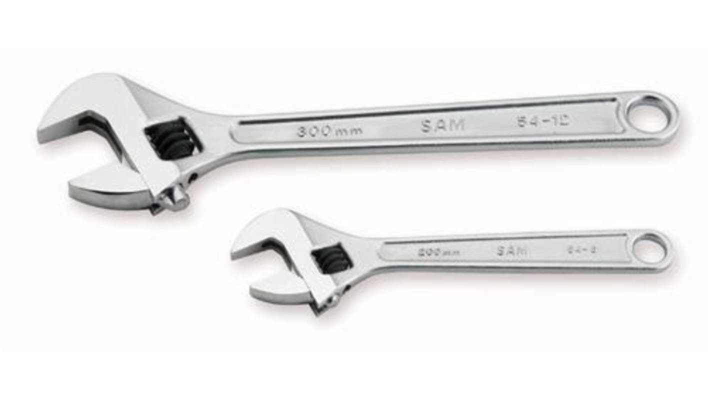 SAM Adjustable Spanner, 203.2 mm, 254 mm Overall