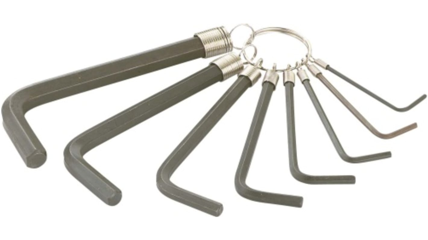 SAM 8 piece L Shape Metric Hex Key Set, 1.5 → 8mm