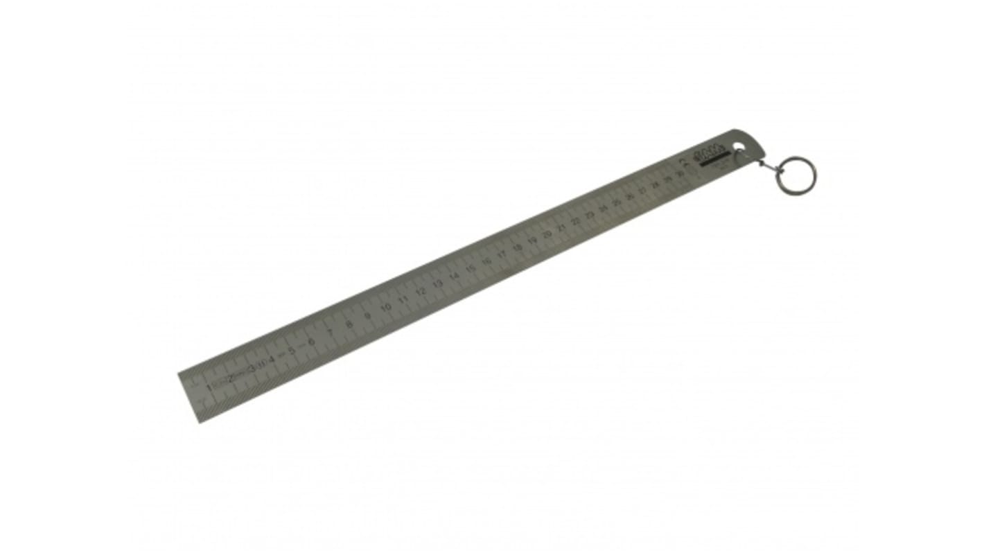 Pravítko 781-2-FME, Metrický, délka: 200mm šířka 13mm Satén, Ocel SAM