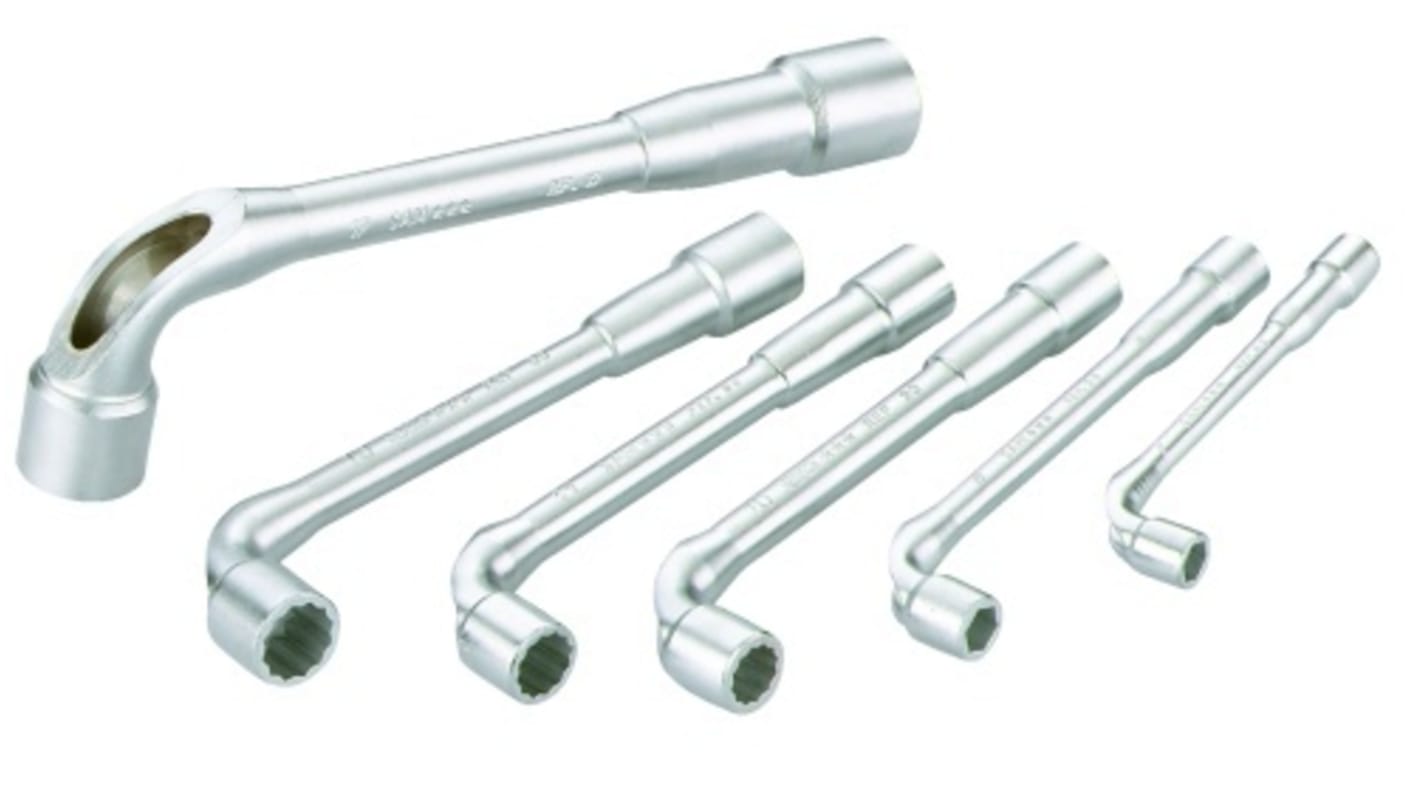 SAM Hex Tubular Box Spanner Set, 6 pieces 7 → 17 mm Tip
