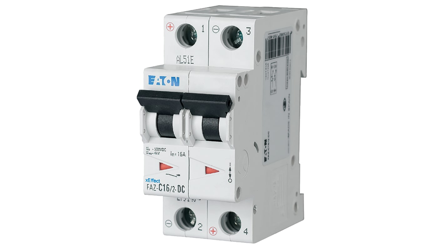Eaton FAZ-DC MCB, 2P, 4A
