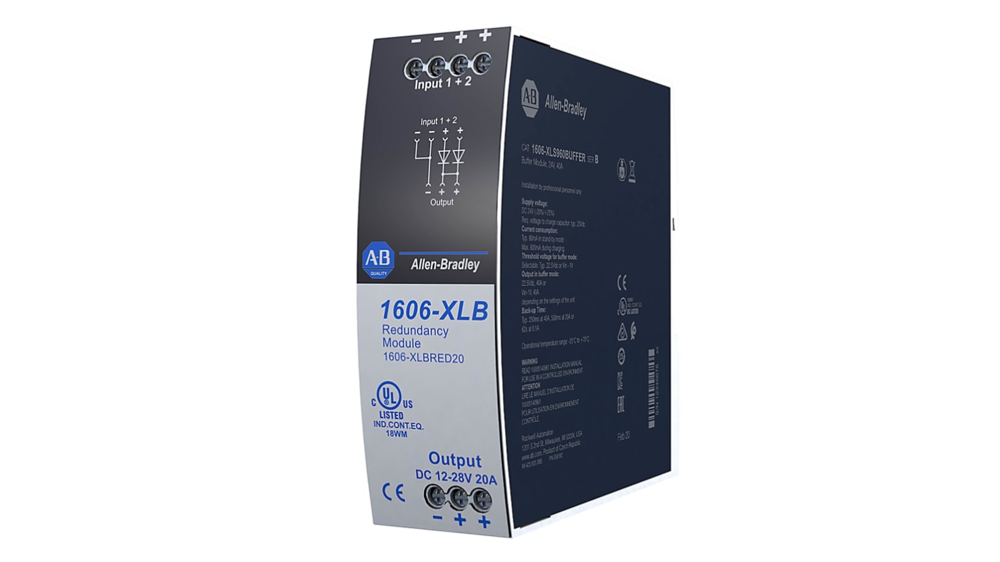 Allen Bradley Power Supply Redundancy Module, for use with 1606-XL, 1606 Series